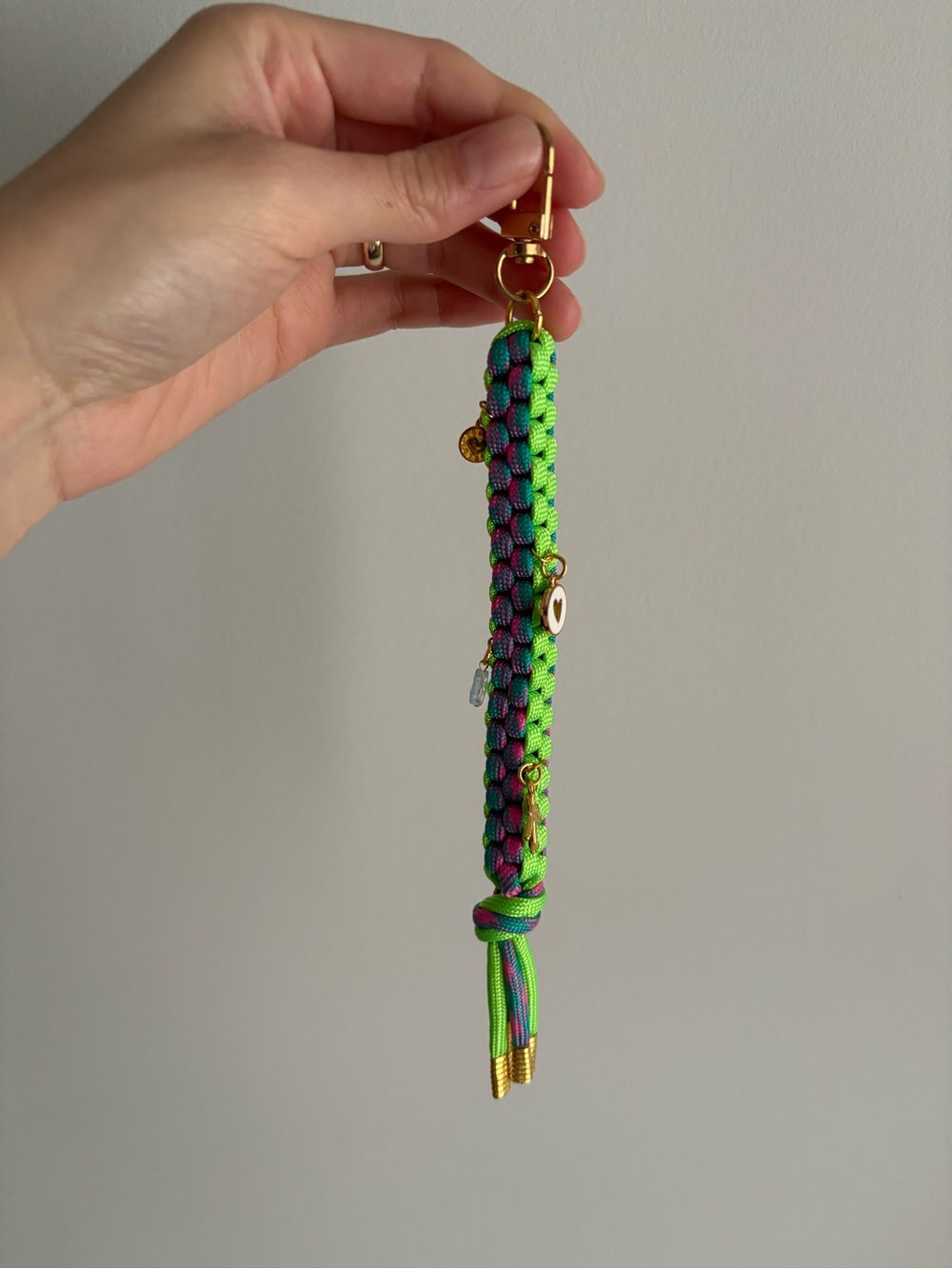 Nylon Woven Bag Keychain Charm